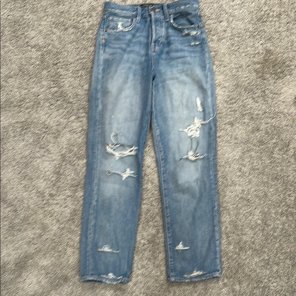 Veronica Beard Distressed Blue Jeans